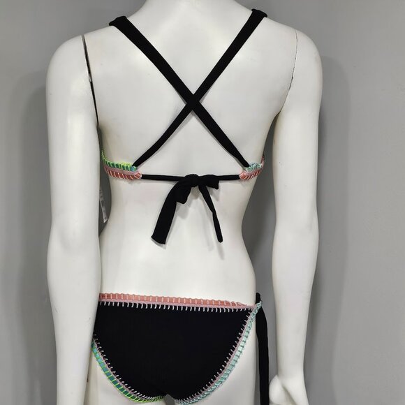 Platinum Inspired by Solange Ferrarini Crochet Trim Bikini Set - Picture 4 of 7